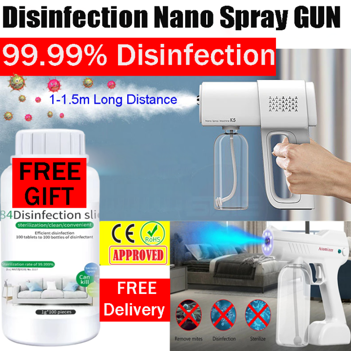 [SG Stock]Sanitizer Spray Machine Handheld Disinfection Blue Ray Spray