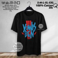 Kaos Yowis Ben 3 โลโก้ภาพยนตร์ Bayu Skak ละคร Komedi Baju Distro หวีผ้าฝ้ายสำหรับผู้ชายและผู้หญิง 30s-TW4995