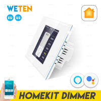 Homekit Smart Wifi Dimmer Switch หน้าจอ LCD Touch Panel, Energy Monitor EU US 220V 110V รองรับ Alexa Home