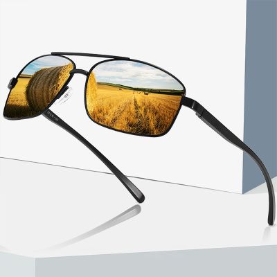 2022 Driving Polaroid Sun Glasses Aluminum Magnesium Frame Sports Sunglasses Men Polarized Driver Retro Anti glare Goggles UV400