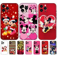 Case For Samsung Galaxy M12 M22 M23 F22 F23 M32 4G M52 5G Phone Cover Soft Silicon black tpu Minnie Mouse Christmas new Year