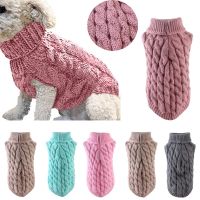 ZZOOI Dog Sweaters Winter Turtleneck Knitted Warm Coat Outfit Vest Chihuahua Yorkshire Clothing Puppy Clothes 2022 Pet Accessories