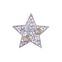 WEIMANJINGDIAN New Arrival Exquisite Crystal Star Brooch Pins for Women