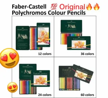 Faber Castell Oil Colored Pencils Professional Premier Lapis De Cor 36 48  72 Colour Sketch Pencil Colouring Drawing Art Set