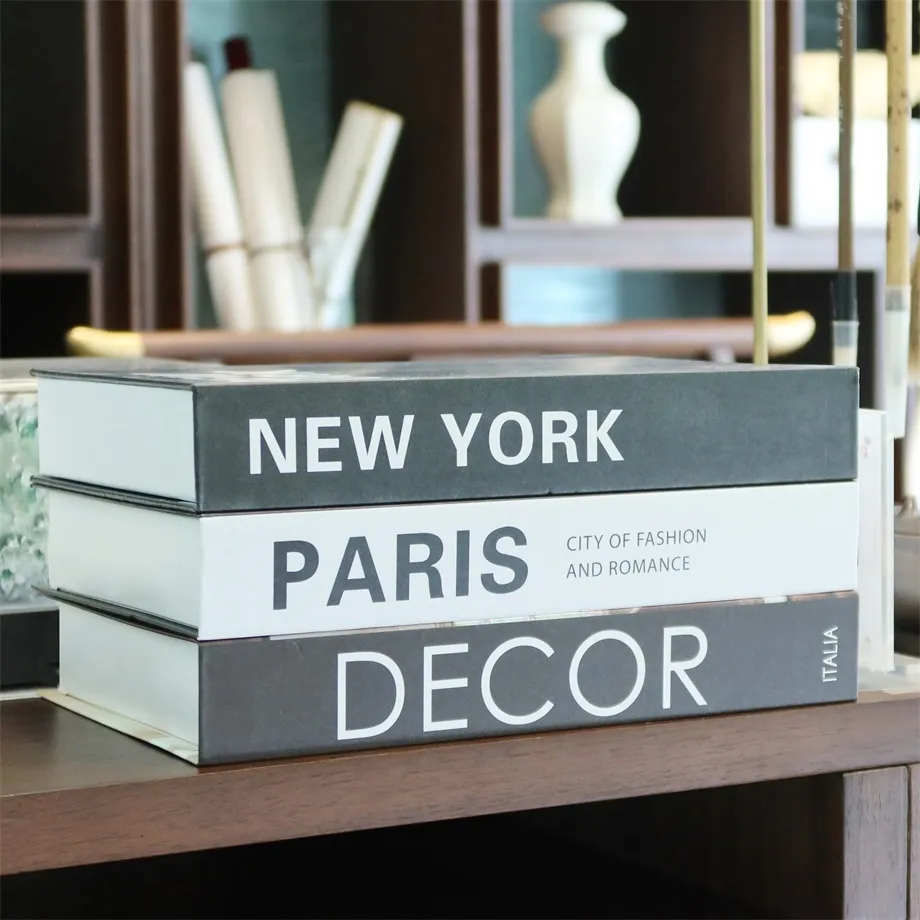 CC】№◇┇ Luxury Fashion Fake Book Room Decoration Home Decorative ...