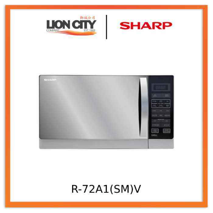 sharp r 72a1 sm v microwave oven with grill 25l