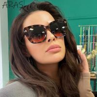 Fashion Cat Eye Sunglasses Women 2023 Luxury Brand Trendy Oversized Cateye Sun Glasses Ladies Gradient Shades Big Frame Eyewear