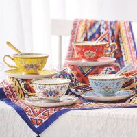 hotx【DT】 European-style Luxury Mug With Cup Saucer