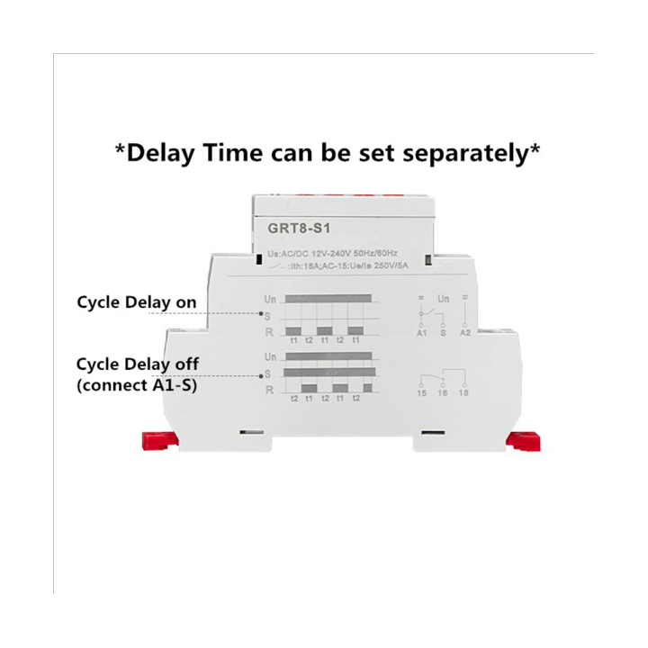 geya-grt8-s-asymmetric-cycle-timer-relay-spdt-16a-electronic-repeat-relay-grt8-s1