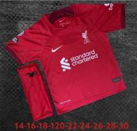 เสื้อฟุตบอลที (ลิเวอร์พูล liverpool) ใหม่ล่าสุดปี 22/23 มีชุดเหย้ากับชุดเยือนปีมีไซส์ 14-30 เด็กอายุ 1 ขวบถึง 14 ขวบ (เสื้อพร้อมกางเกง)] คุณส่ง