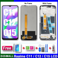 100% จอ LCD สำหรับ Oppo Realme C11 C15 RMX2185 RMX2180 Lcd แสดงผลเปลี่ยนชุดจอสัมผัสสำหรับ Oppo Realme C12 RMX2189จอแสดงผล LCD