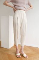 2MUAY TAPERED SLIM PLEAT PANT กางเกงพลีทคุณภาพรุ่น GJO8072 9สี FREE SIZE