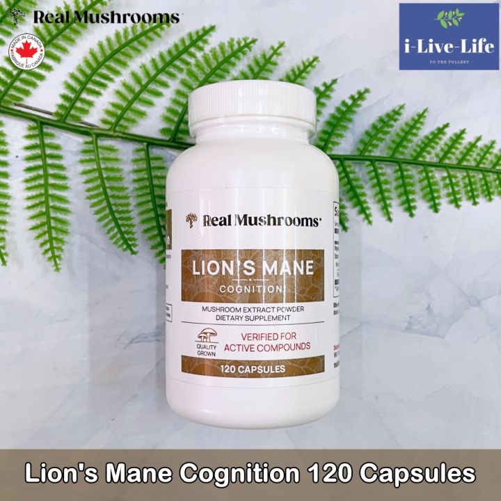 สารสกัดจากเห็ดยามาบูชิตาเกะ-ออร์แกนิค-cognition-120-capsules-lions-mane-เห็ดปุยฝ้าย-เห็ดภู่มาลา-เห็ดหัวลิง