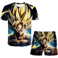 Children Dragon Ball 2 Pcs Clothing Sets Tshirts Pants Boys cartoon Clothes Suits Summer Kids Shorts Short Sleeve Girs tees New