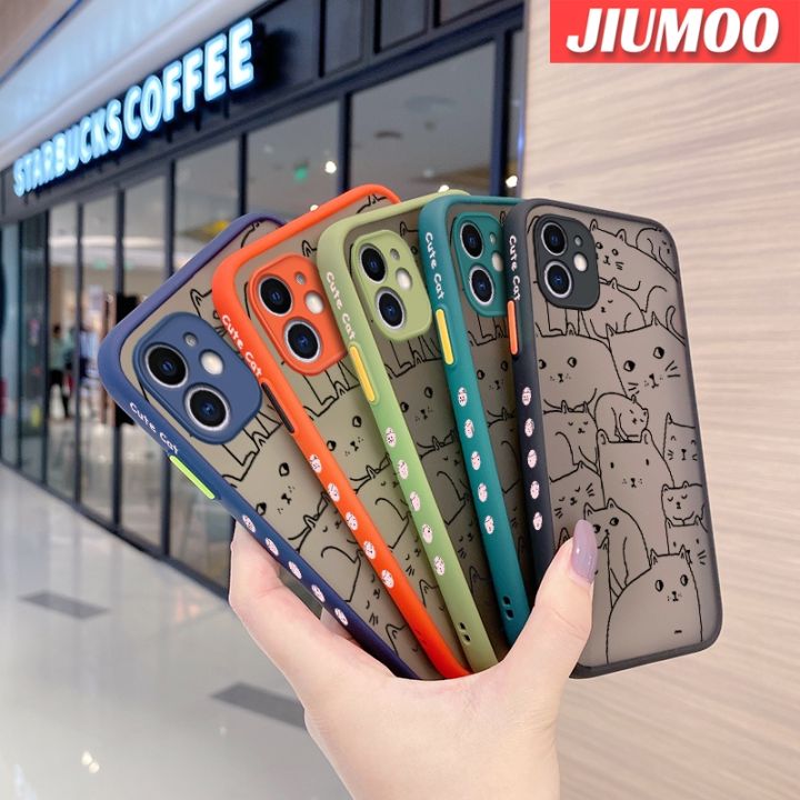 เคส-jiumoo-สำหรับ-xiaomi-redmi-โน๊ต7-note-7-pro-note-7s-เคส-note7ลายแมวรูปการ์ตูนสุดเจ๋งดีไซน์ใหม่แฟชั่นแบบบางกันกระแทกเคสแข็งขอบเคสป้องกันเลนส์กล้องคลุมทั้งหมดปลอกซิลิโคนนิ่ม