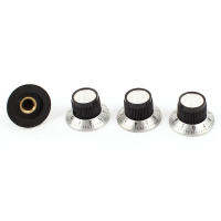 4 X Potentiometer หม้อลูกบิดโลหะ0-9แผ่นสำหรับ6Mm ลูกบิดเพลา