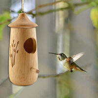 บ้านไม้ Hummingbird แขวน Swing Hummingbird สำหรับ Wren Swallow Sparrow บ้าน Hummingbird