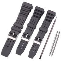 peroyeh 18mm 20mm 22mm Rubber Watchband For Casio Watch Band Men Sports Silicone Black Strap Accessories Metal Pin Buckle