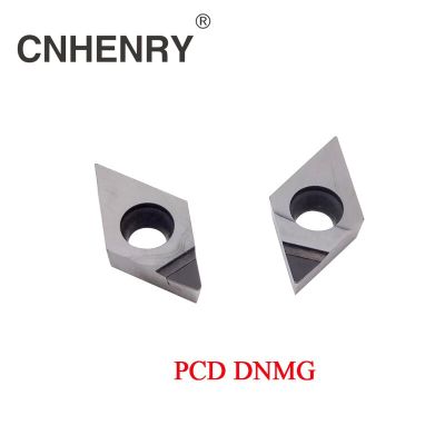 เม็ดมีดกลึง PCD 2 ชิ้น DNMG110402/04/08 150402/04/08 CNC PCD Diamond แทรกเม็ดมีดคาร์ไบด์สําหรับเครื่องมือกลึง