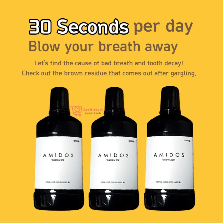 Mada in Korean AMIDOS Mouthwash Gargle Mouth 250ml X 2 Include Propolis