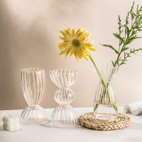 นอร์ดิกแจกันแก้วแจกันตารางตกแต่งบ้านแจกันดอกไม้อุปกรณ์ตกแต่งบ้านแจกันที่ไม่ซ้ำกันตกแต่งโต๊ะ