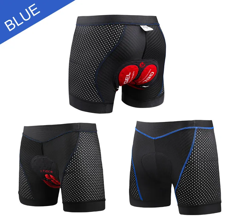 X-Tiger Cycling Shorts Upgrade 5D Gel Pad Cycling Underwear Pro Shockproof  Cycling Underpant Bicycle Shorts Bike Underwear