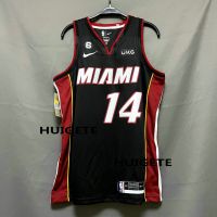 2022-23 New Original NBA Miami Heat 14 Tyler Herro Jersey Icon Edition Black Swingman Heat-pressed