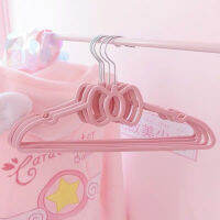 10pcs Lovely Pink Clothes Hanger Durable ABS bow Pattern Coat Hanger for Children Clothing Hanging Supplies (Pink)