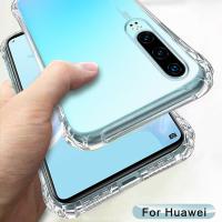 เคสกันกระแทกสำหรับ Huawei P30 P40 P20 Lite Pro Y5 Y6 Y7 Y9 Pro Prime 2019 Mate 20 30 40 Pro P สมาร์ท Z Nova 3 4 5 6 7 8 SE Clear ฝาหลัง