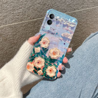 ปลอกโทรศัพท์มือถือหรูสำหรับ VIVO V29 5G นิ่มลายดอกไม้เคส Vivo V29 Rhinestones เคสป้องกัน VIVOV29 5G