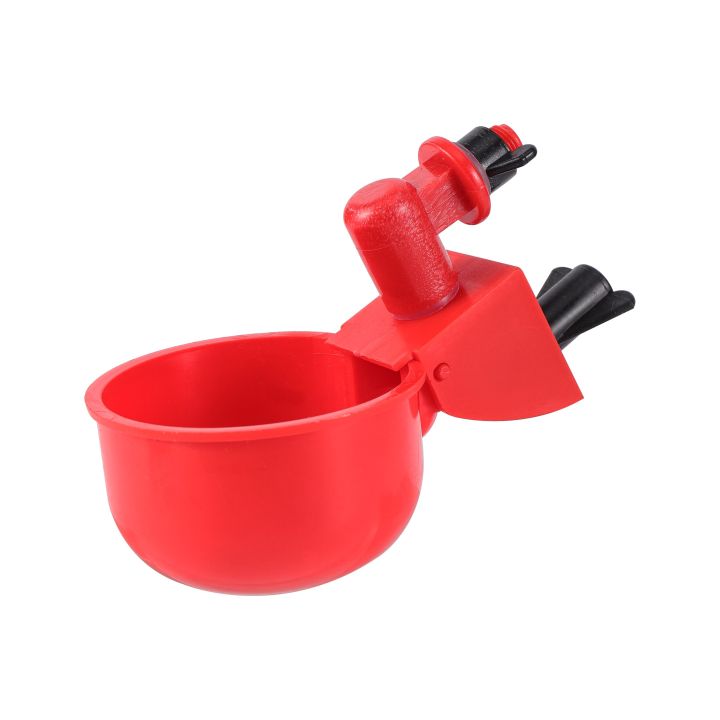 ；【‘； 2Pcs Bird Coop Water Drinking Cups Feed Automatic Poultry Chicken Fowl Drinker Chicken Equipment Wholesale Garden
