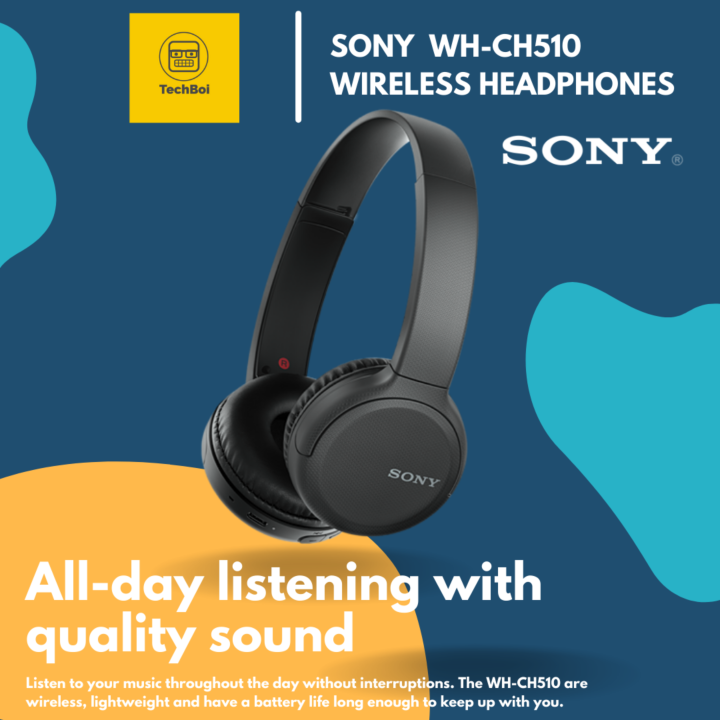 Sony WHCH510 Wireless Headphones Bluetooth Lazada PH