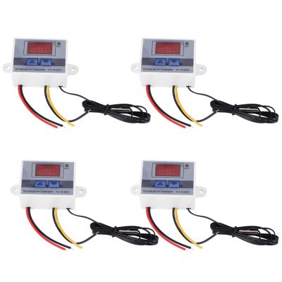 4X 220V Digital LED Temperature Controller 10A Thermostat Control Switch Probe New