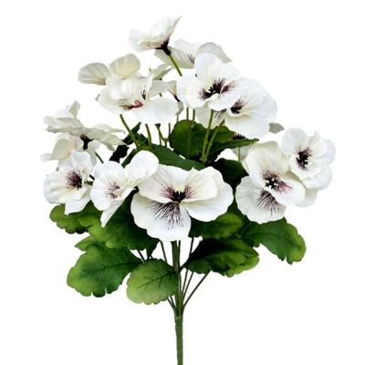 Htmeing ดอกไม้ประดิษฐ์ดอกไม้แพรซี่ขนาด17นิ้ว,ดอกไม้ประดิษฐ์ของตกแต่งงานแต่งงานสำนักงานบ้านดอกไม้ผีเสื้อกล้วยไม้ปลอมสำหรับ RZH37214
