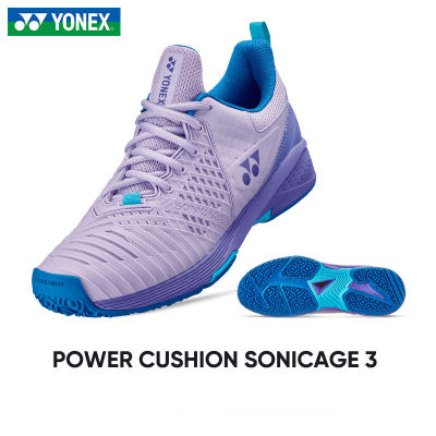 2023 YONEX ขนนกตาข่ายสำหรับทั้งหญิงและชายกัน Shock Wear การดูดซึมรองเท้าแบดมินตันของแท้สำหรับเล่นกีฬาใช้ได้ทั่วไป SHTS3รองเท้าออกกำลังกาย