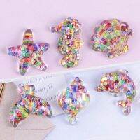 100Pcs Kawaii การ์ตูนสัตว์เรซิ่น Ocean Sequins ปลาดาวปลาดาวปลา FlatBack เรซิ่น Cabochone สำหรับ DIY ตุ๊กตาการตกแต่งบ้าน