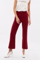 ESPADA กางเกงทรงบูทคัท ผู้หญิง สีแดงมารูน | Bootcut Trousers | 4661