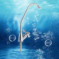 Tahan Lama 1/4 Reverse Osmosis Sistem Stainless Steel Filter Air Minum RO Faucet Keran dengan Aksesoris