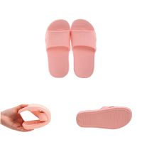 PEONY Rubber Bathroom Slippers Flat Mens Womens Summer Stripe Comfort Shower