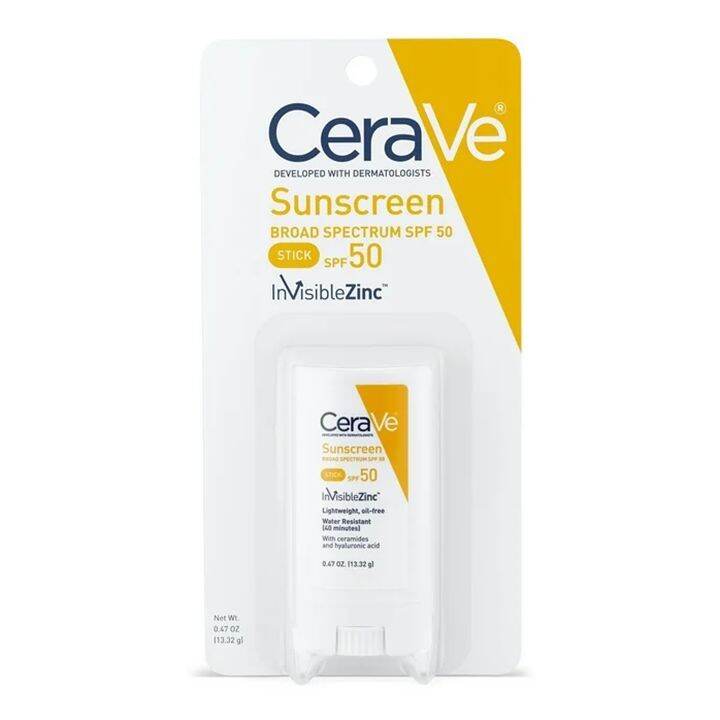 CeraVe Sunscreen Stick SPF 50 Invisible Zinc 13.32g (0.47 oz) Jul 2025