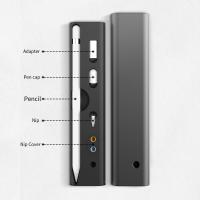 Metal Portable Ipad Pen Storage Box For Apple Pencil 1nd 2nd Gen Case Aluminum Alloy Stylus Case Protect Nib Cover Holder