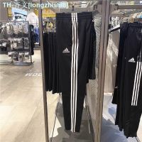 ✎◈♛ Adidas Clover Sports Trousers For Men And Women New Three-Stripe Embroidery Logo Straight Tube All-Match Couple Summer Pants Men