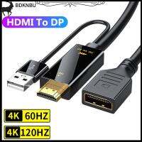 BDKNBU โปรเจคเตอร์ HDMI 4K 60HZ สำหรับการแสดงผลพอร์ตอะแดปเตอร์ HDMI-เข้ากันได้กับสายตัวแปลง Displayport