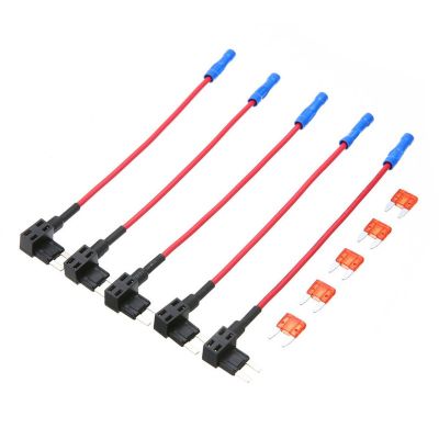 5PCS Car Auto 10A Fuse Tap Adapter Plug Distributor Mini ATM Circuit Holder