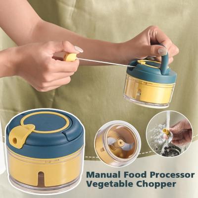 Manual Food Processor Vegetable Chopper Meat Grinder Tool Kitchen Garlic E1R3
