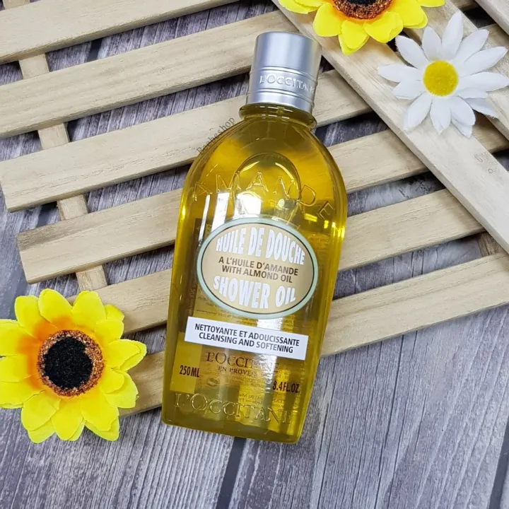 L'occitane Almond Shower Oil 250ml เจลอาบน้ำ กลิ่นหอมสดชื่น Lazada.co.th