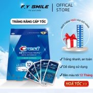 Fullbox miếng dán trắng răng Crest 3D White 1 Hour Express Trắng răng cấp