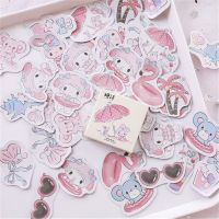 hotx【DT】 Seaside Diary Paper Kawaii Stickers Scrapbooking Flakes Stationery