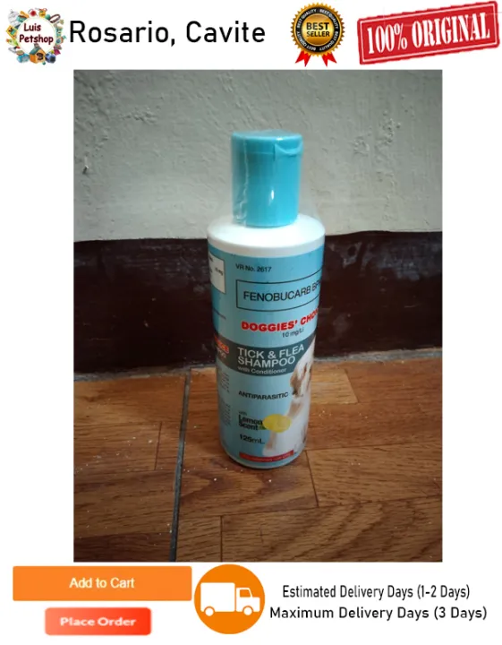 Doggies Choice Tick and Flea Shampoo with Conditioner (Lemon Scent) 125