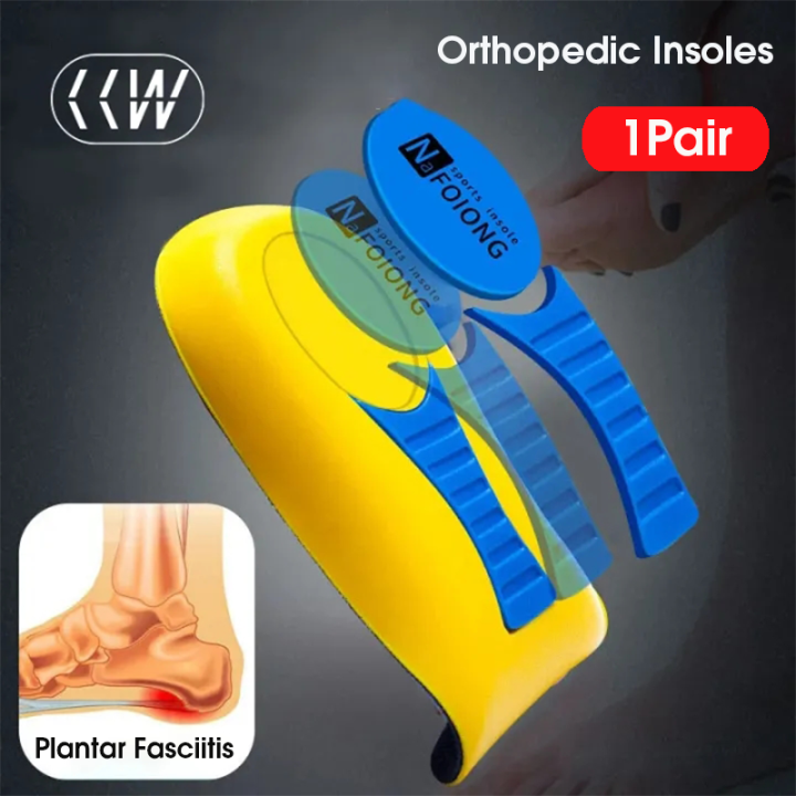 CCW 1Pair Orthopedic Half Insoles Plantar Fasciitis Feet Insoles Arch